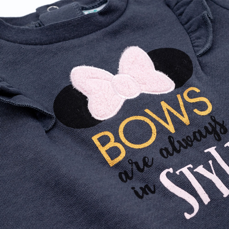 Disney Mädchen Pullover Sweatshirt Minnie Mouse grau Disney Mädchen Pullover Sweatshirt Minnie Mouse grau